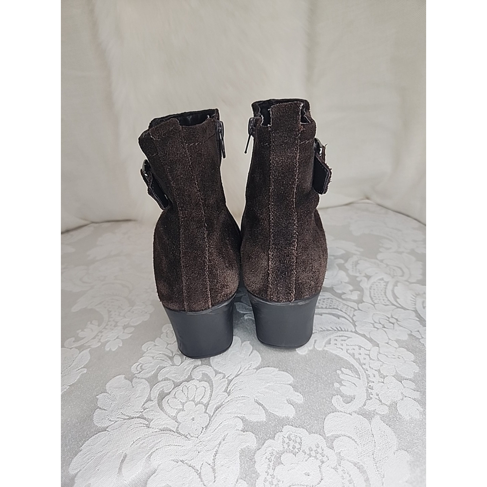 Aerosoles Entourage Suede Wedge Boots,brown, Sz8.5,EUC - Picture 4 of 11